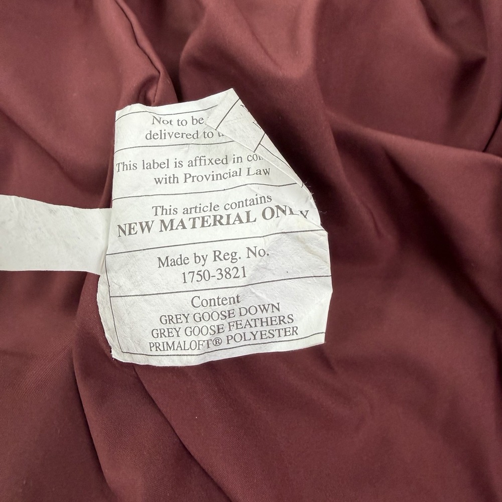 Lululemon Long Puffer Coat Women's 6 Burgundy Goose Down Hooded Winter Parka - Picture 14 of 16